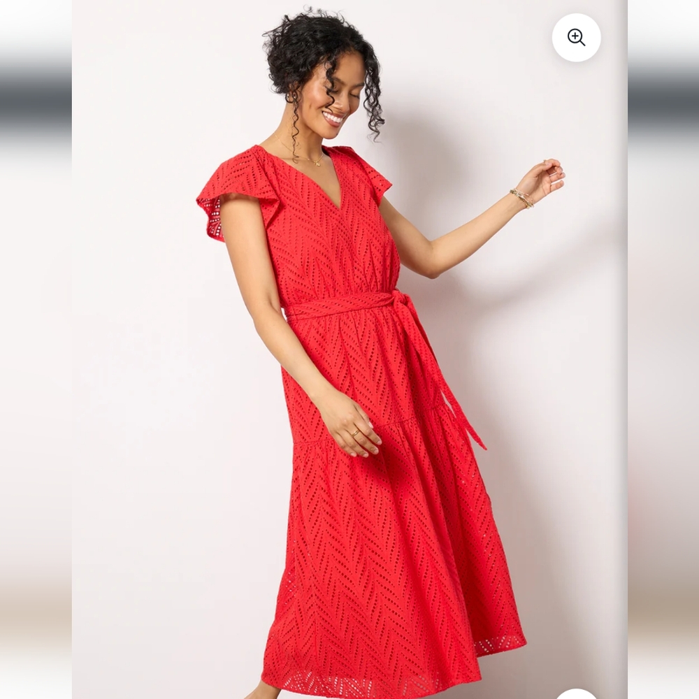 Evereve Red Midi Dress